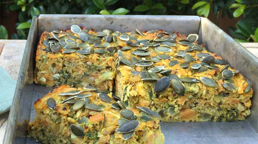 Sweet Potato & Quinoa Slice