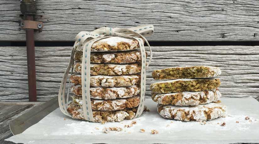 Pistachio & Fennel Amaretti biscuits