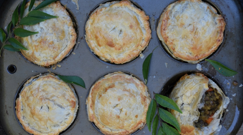 Curried Lentil Pie
