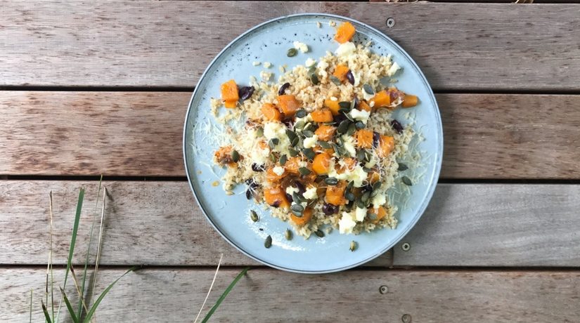 Pumpkin Brown Rice and Toasted Seeds