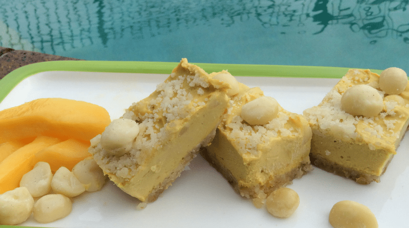 Raw Mango & Macadamia Slice