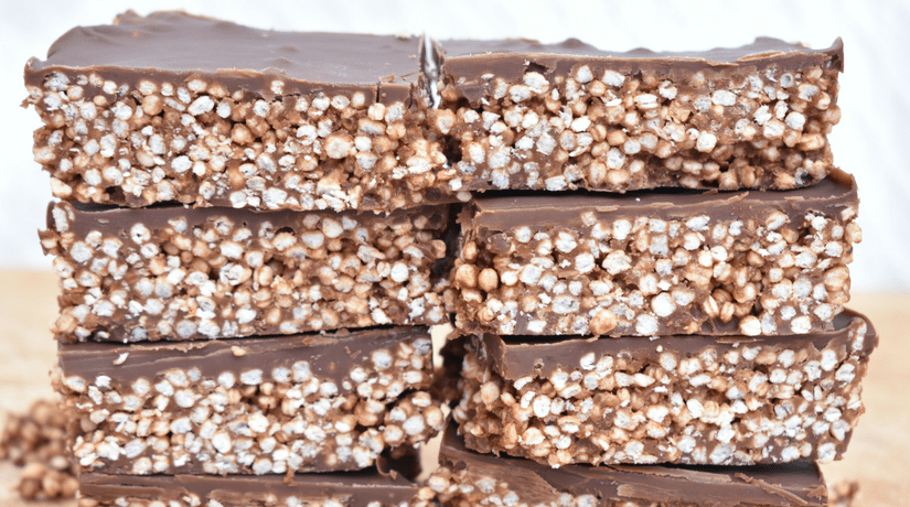 Chocolate Quinoa Puff Slice