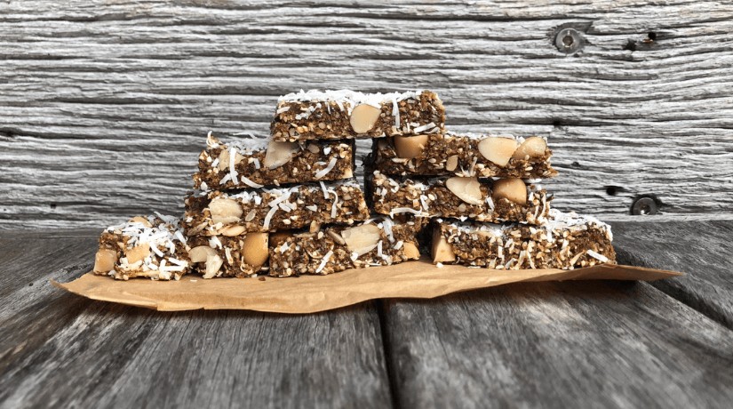 Prune Coconut & Cinnamon Slice