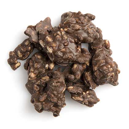 Carob Coated Sunflower Clusters