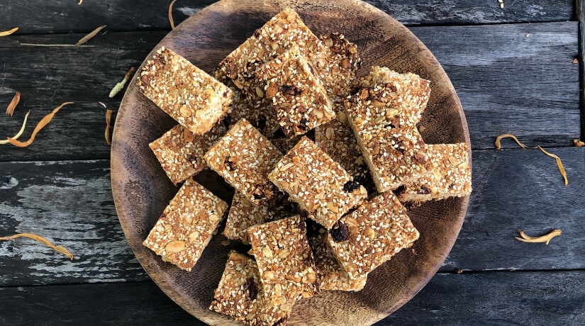 Sesame Peanut Squares