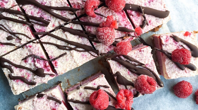 Raw Vegan Raspberry Cheesecake