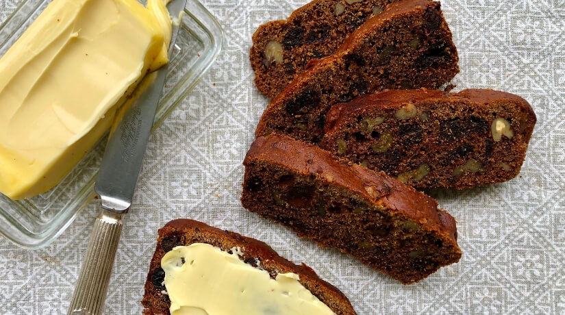 Gluten Free Date & Walnut Loaf