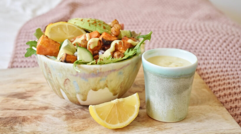 Roasted Chickpea & Sweet Potato Salad